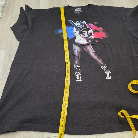 Suicide Squad Harley Quinn Graphic Tee Black T-Shirt Size 2XL - Picture 9 of 9
